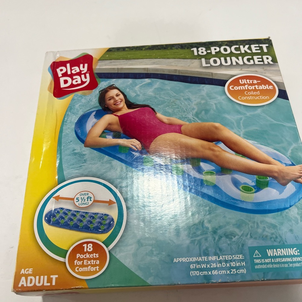 Playday Relaxing Lounge Pool Float. Brand new
